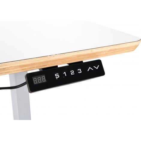 Masa HPL pentru laborator scolar, reglabila automat pe inaltime in intervalul 70-117 cm, pentru 2 elevi - poza 2
