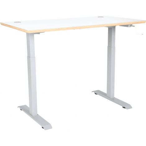 Masa HPL pentru laborator scolar, reglabila manual pe inaltime in intervalul 70-117 cm, pentru 2 elevi - poza 5