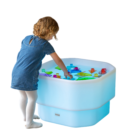 Masa luminoasa Discovery Glow Mini Tuff, pentru activitati educative senzoriale - poza 1