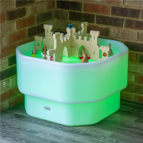 Masa luminoasa Discovery Glow Mini Tuff, pentru activitati educative senzoriale - poza 3