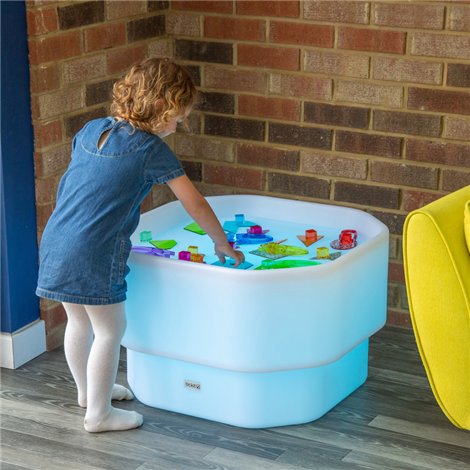 Masa luminoasa Discovery Glow Mini Tuff, pentru activitati educative senzoriale - poza 4