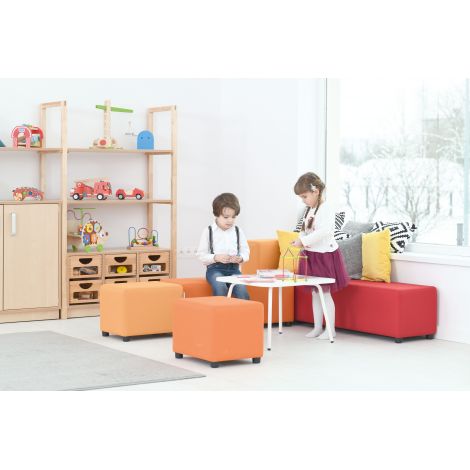 Masa mica alba 60x60x40 mini pentru sala de relaxare, asteptare, gradinita si scoala - poza 2