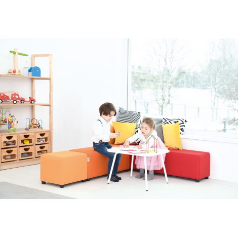 Masa mica alba 60x60x40 mini pentru sala de relaxare, asteptare, gradinita si scoala - poza 3