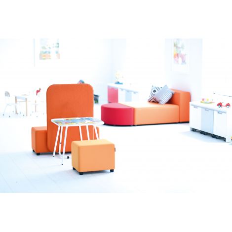 Masa mica alba 60x60x40 mini pentru sala de relaxare, asteptare, gradinita si scoala - poza 5