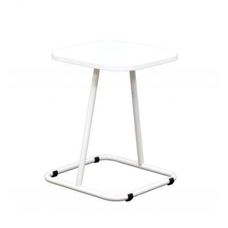 Masa mica alba 60x60x50 high pentru sala de relaxare, asteptare, gradinita si scoala - poza 1