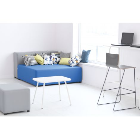 Masa mica alba 65x50x50 low pentru sala de relaxare, asteptare, gradinita si scoala - poza 4