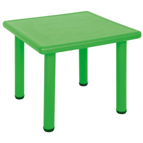 Masa patrata reglabila din plastic pentru gradinita, 40-60 cm, verde - poza 1