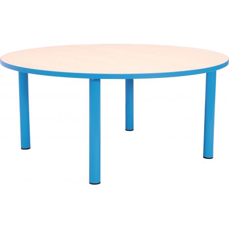 Masa rotunda Bambino 58 cm cu cant bleu