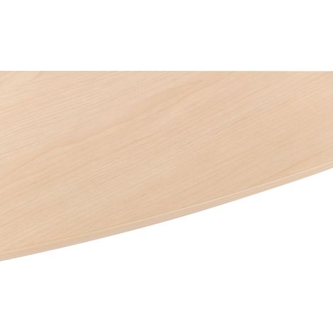 Masa rotunda, diam 100 cm, inaltime 76 cm, culoare artar, scoala, sala asteptare - poza 4