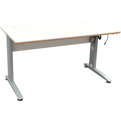 Masa scolara HLP, cu 2 locuri, cu inaltime reglabila electric, pentru laborator scolar - poza 1
