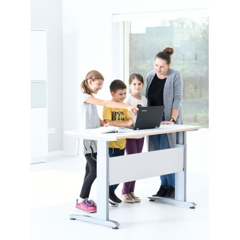 Masa scolara HLP, cu 2 locuri, cu inaltime reglabila electric, pentru laborator scolar - poza 2