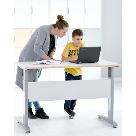 Masa scolara HLP, cu 2 locuri, cu inaltime reglabila electric, pentru laborator scolar - poza 4