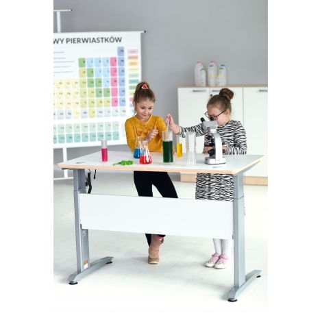 Masa scolara HLP, cu 2 locuri, cu inaltime reglabila electric, pentru laborator scolar - poza 5
