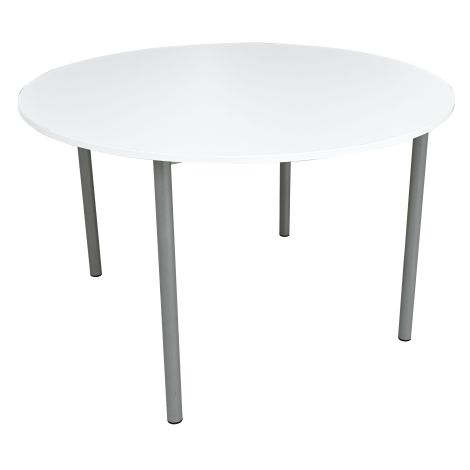 Masa scolara rotunda ML blat alb, 120 cm diametru, mas 6, inaltime 76 cm - poza 1