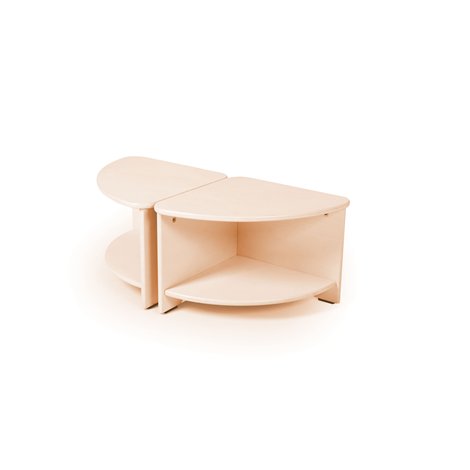 Masa sfert de cerc 40x40x30 cm, colectia Frank, gradinita, cresa - poza 3