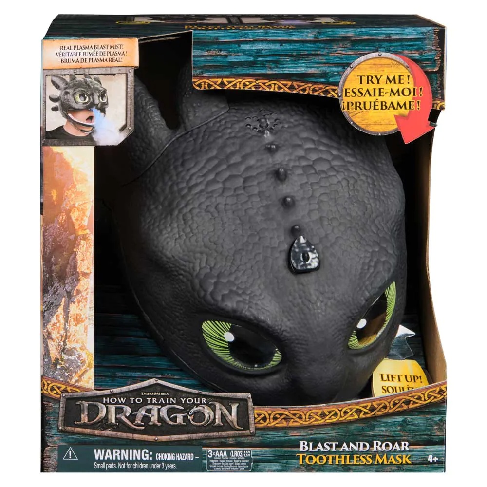 Masca interactiva Dragonul Toothless cu functie de abur - poza 2