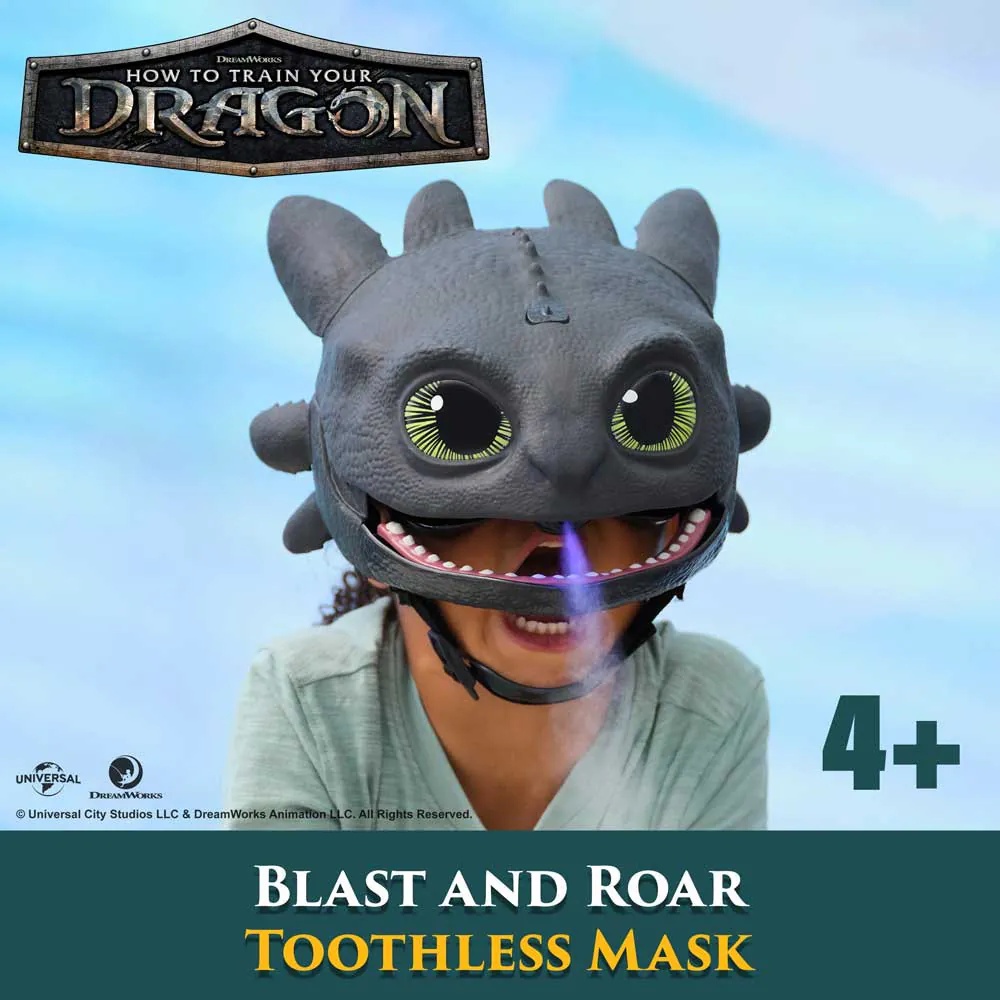 Masca interactiva Dragonul Toothless cu functie de abur - poza 5