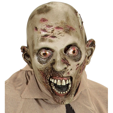 Masca zombie leprous latex - poza 1
