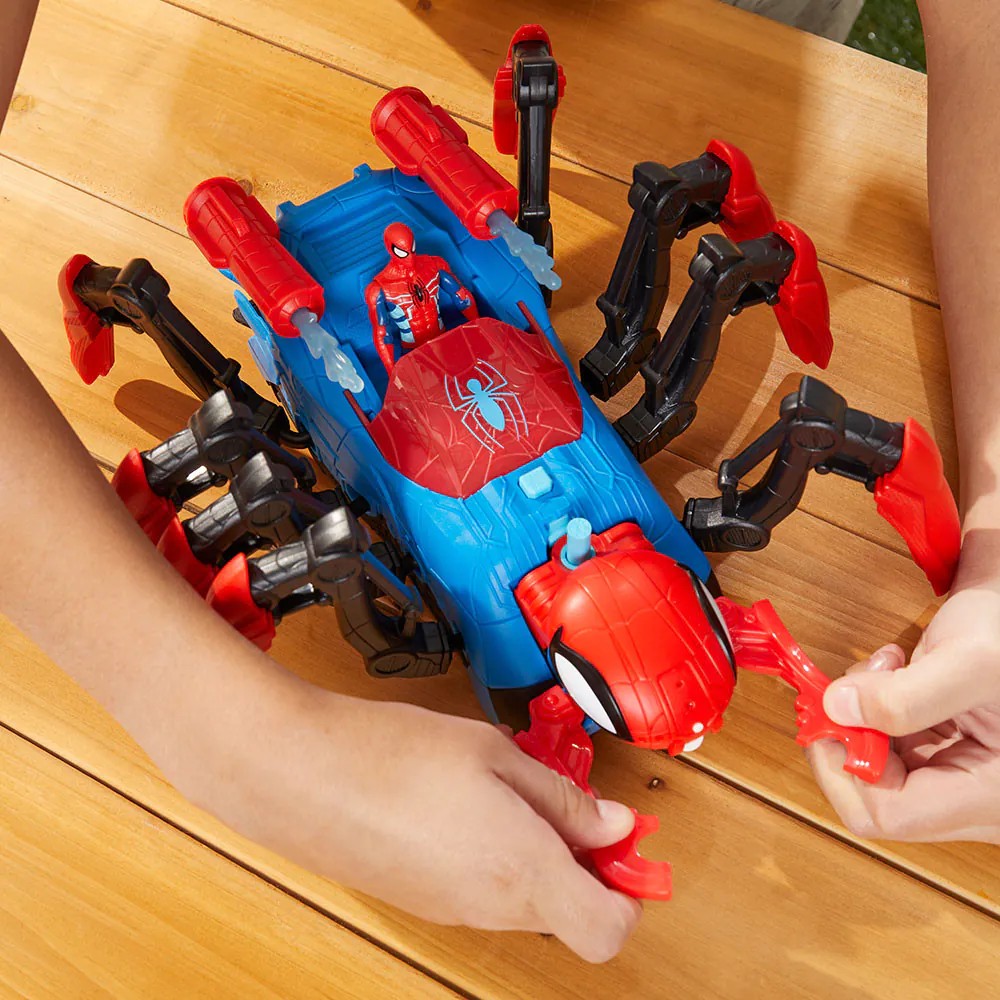 Masina cu figurina Hasbro Spiderman Crawl and Blast Spider - poza 4