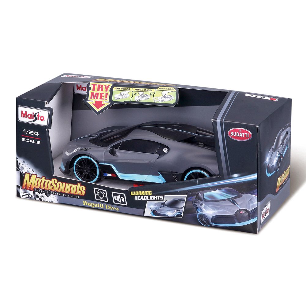 Masina cu sunete si lumini Maisto Motosounds Bugatti Divo 1:24 - poza 2