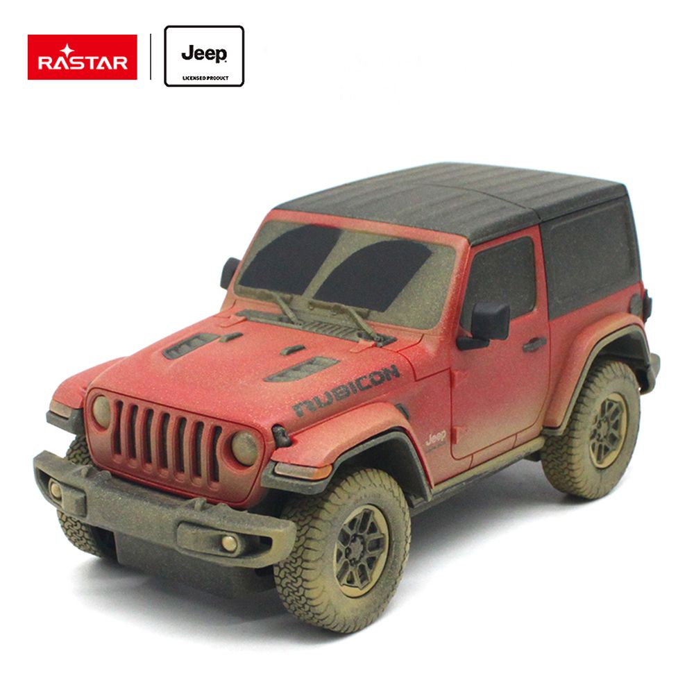Masina cu telecomanda Rastar SUV Jeep Wrangler Rubicon Muddy Edition 1:24 - poza 1