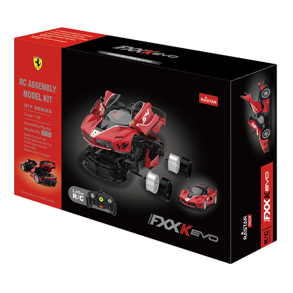 Masina de asamblat cu telecomanda Rastar Ferrari Evo 1:18 - poza 2