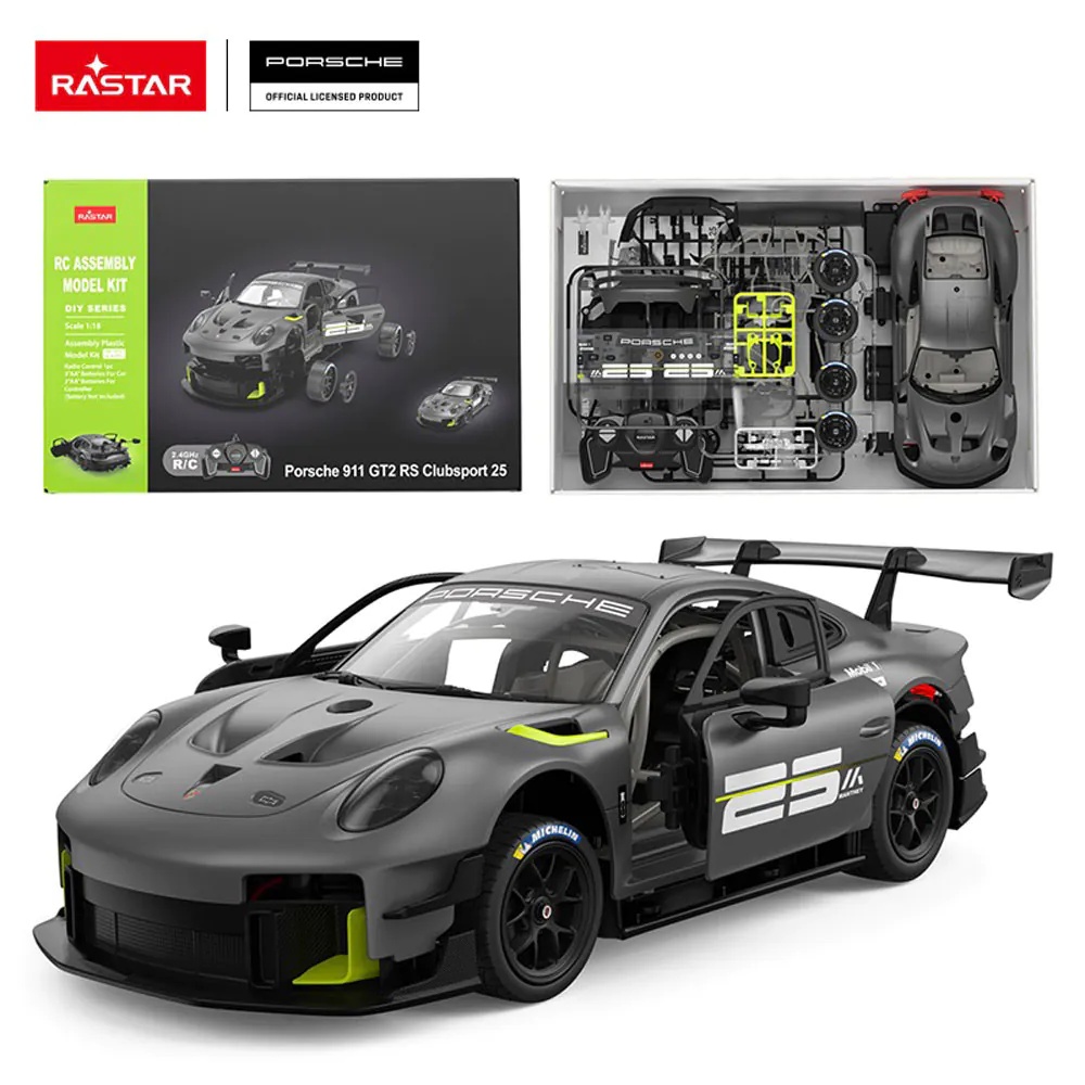 Masina de asamblat cu telecomanda Rastar Porsche 911 GT2 RS Clubsport 25 scara 1:18 - poza 2