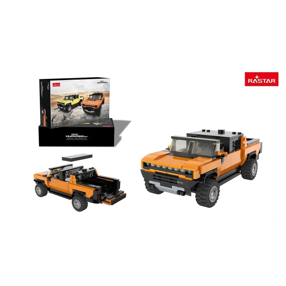 Masina de construit Rastar Jeep Hummer EV 1:30 Orange - poza 3