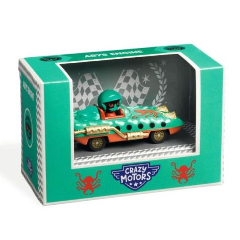 Masina de cursa Abys Engine Colectia Crazy Motors, Djeco - poza 4