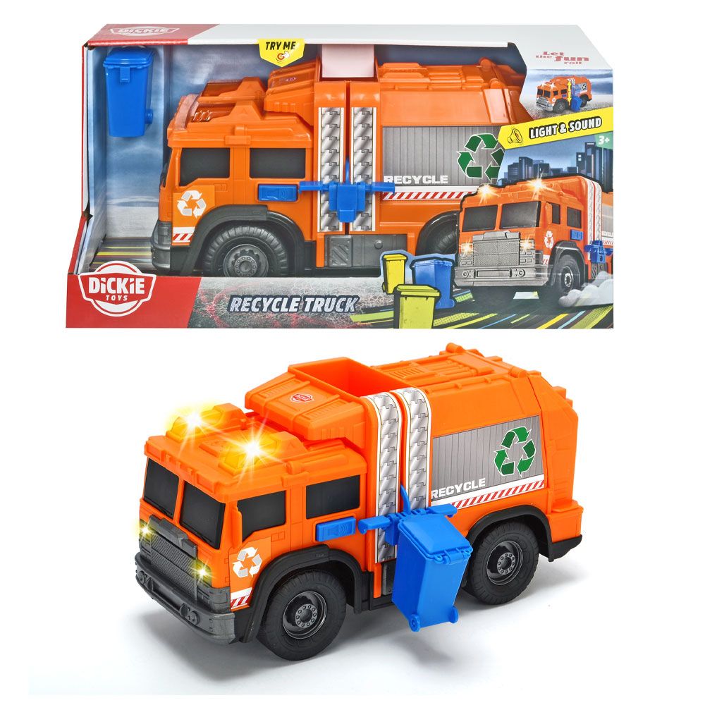 Masina de gunoi cu tomberon Dickie Toys 30 cm - poza 2