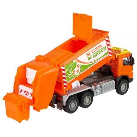 Masina de gunoi Majorette Volvo Garbge Collector cu tomberon - poza 3