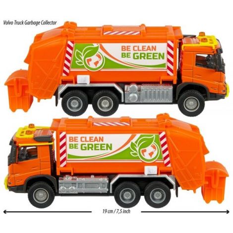 Masina de gunoi Majorette Volvo Garbge Collector cu tomberon - poza 4