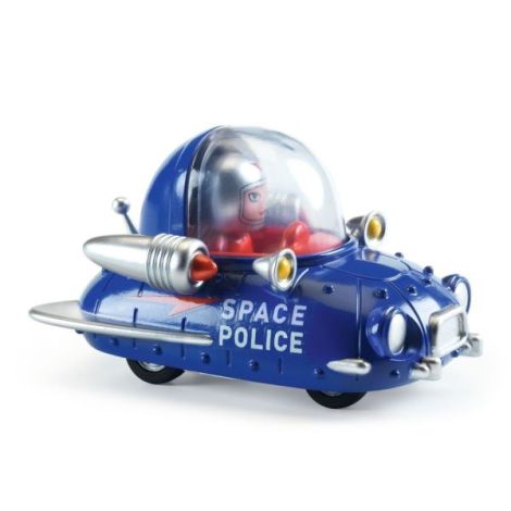 Masina de politie spatiala, Colectia Crazy Motors, Djeco - poza 1