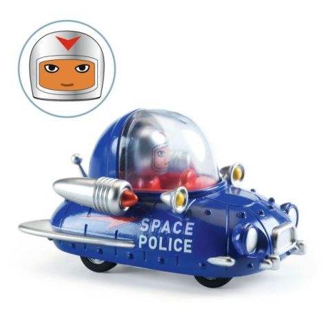 Masina de politie spatiala, Colectia Crazy Motors, Djeco - poza 2