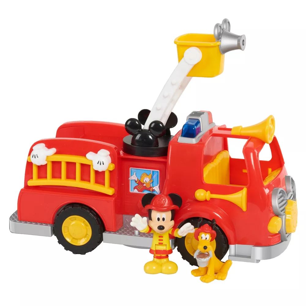 Masina de pompieri cu figurina Disney Mickey Mouse si Pluto - poza 1