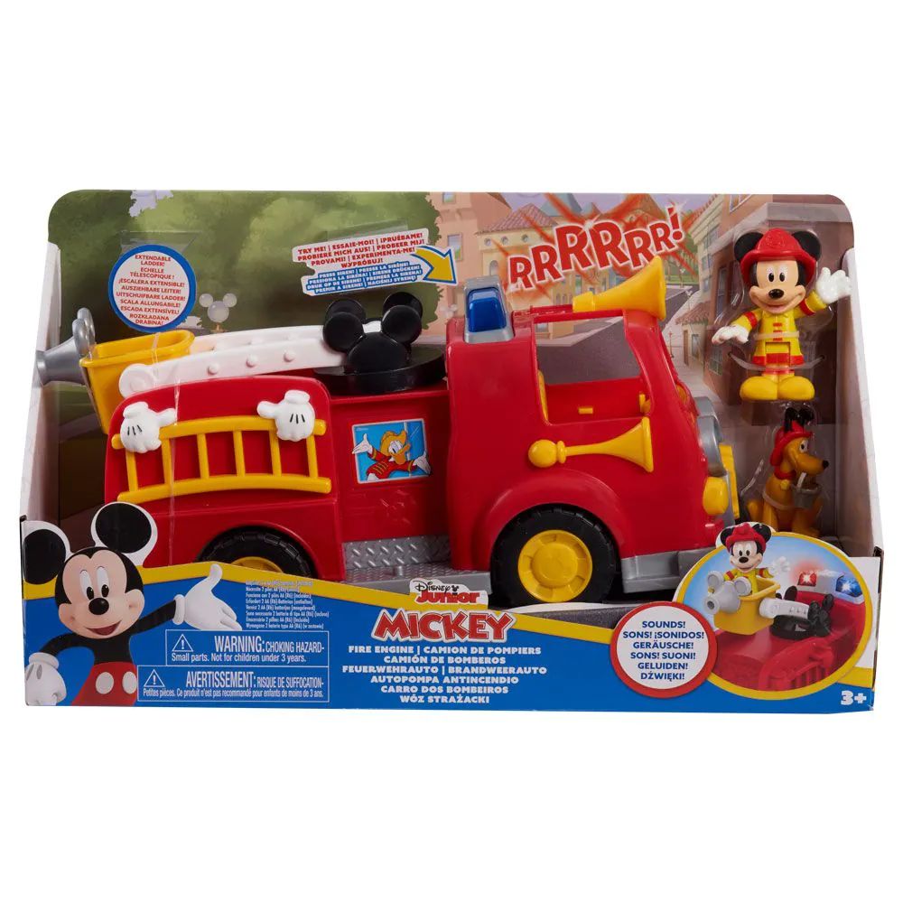 Masina de pompieri cu figurina Disney Mickey Mouse si Pluto - poza 2