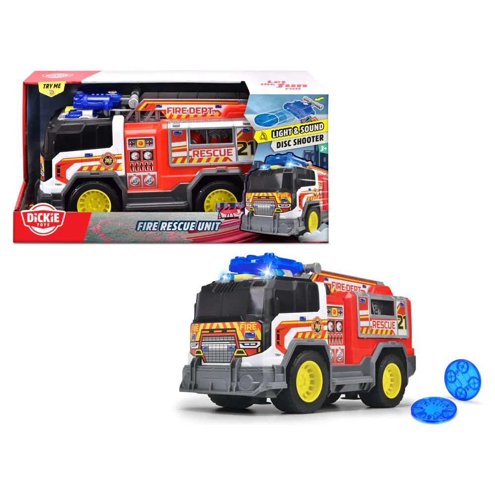 Masina de pompieri cu sunete si lumini Dickie Fire Rescue Unit 30 cm - poza 2