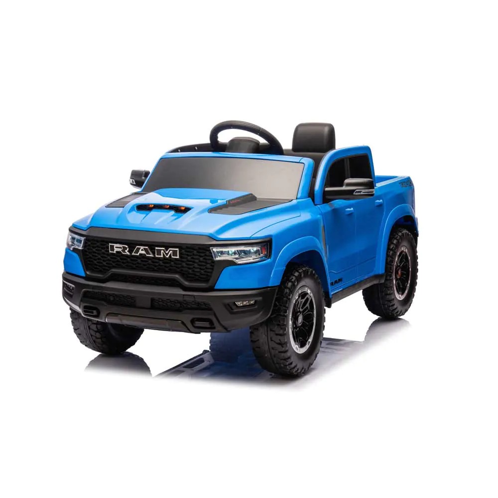 Masina electrica copii RAM Dodge 12V cu telecomanda albastra ZB618 - poza 1
