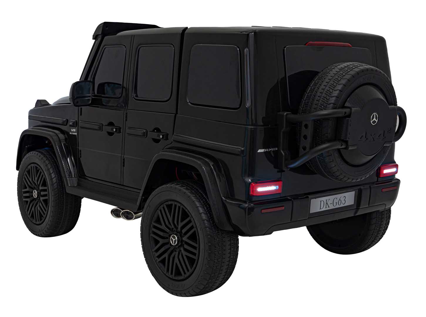 Masina electrica pentru copii cu 2 locuri, Mercedes AMG G63 XXL 24V 800W 4x4 ecran LCD, echipare Lux (G63-mp4) Negru - Autokids.ro - poza 2