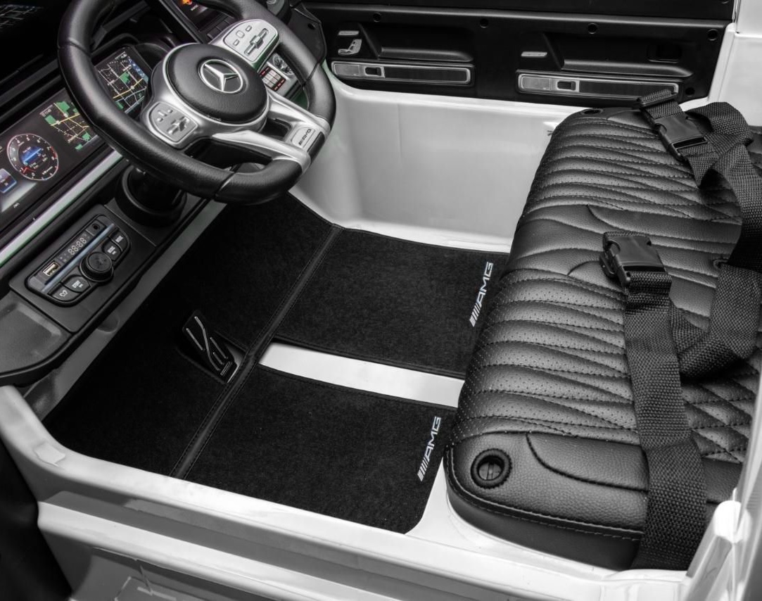 Masina electrica pentru copii cu 2 locuri, Mercedes AMG G63 XXL 24V 800W 4x4 ecran LCD, echipare Lux (G63-mp4) Negru - Autokids.ro - poza 5