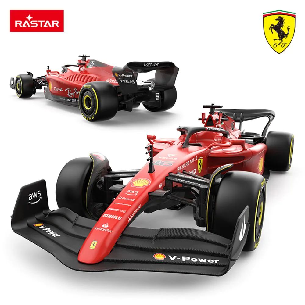 Masina F1 cu telecomanda Rastar Ferrari F1-75 Charles Leclerc 1:18 - poza 5