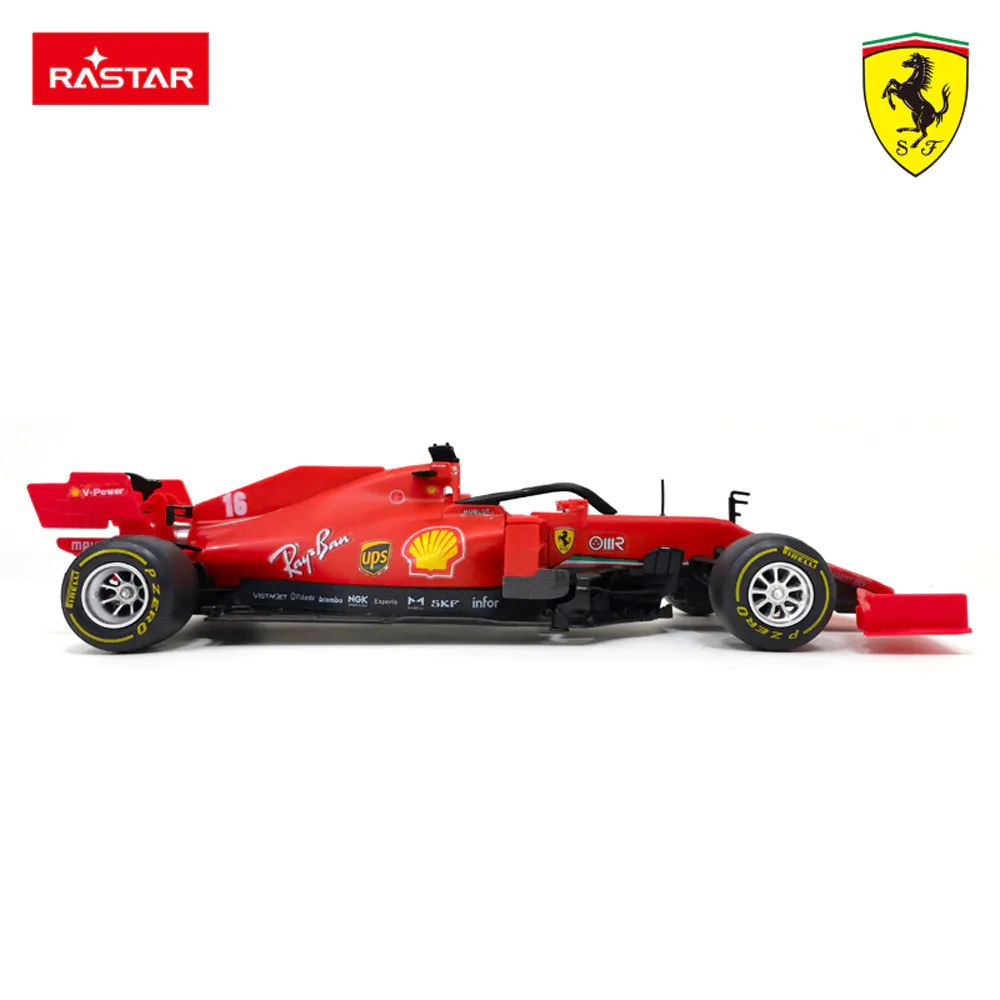Masina F1 de asamblat cu telecomanda Rastar Ferrari SF1000 Charles Leclerc 1:16 - poza 4