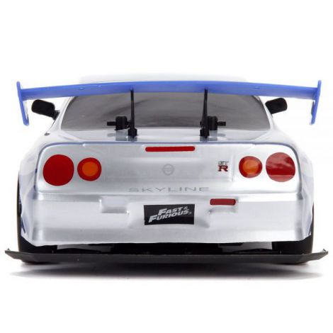 Masina Jada Toys Fast and Furious Nissan Skyline GTR Drift cu anvelope si telecomanda - poza 5