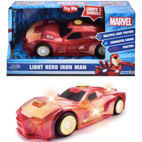 Masina Jada Toys Marvel Light Hero Iron Man 1:32 15 cm - poza 5