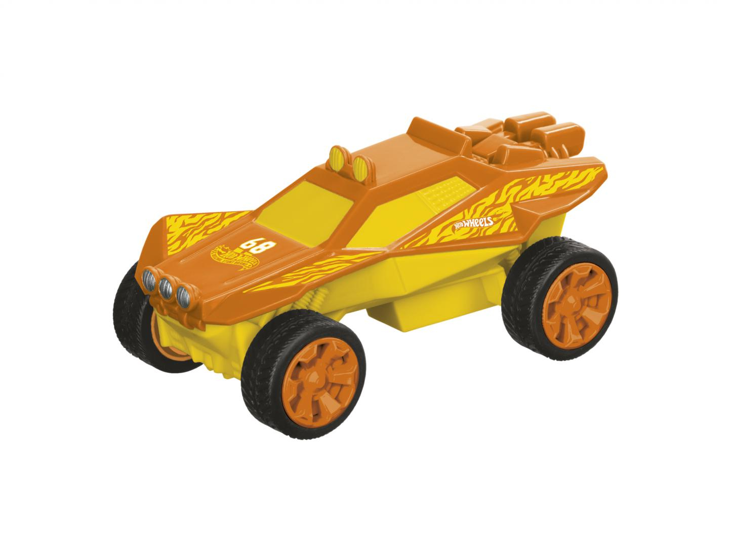 MASINA PULLBACK, SANDIVORE, PORTOCALIU, HOT WHEELS