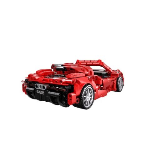Masina sport rosie tip lego tehnic de constructie (482 piese) - poza 3