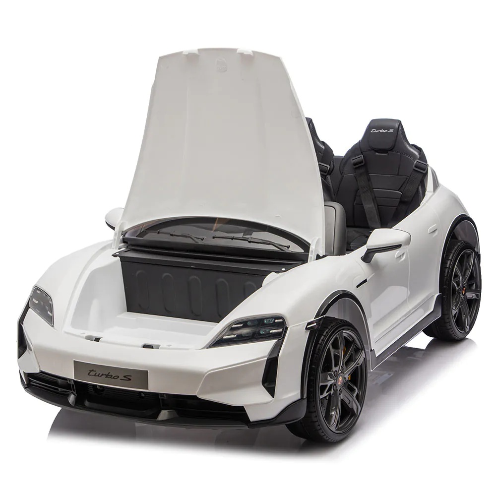 Masinuta cu Acumulatori Pinghu Porsche Taycan 12V Alb - poza 5