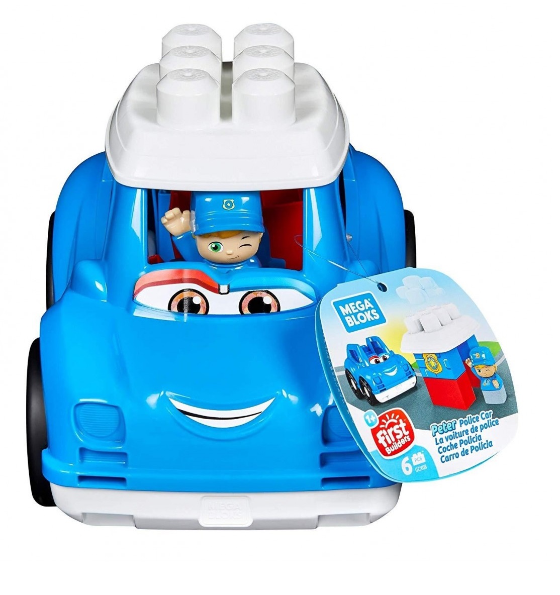 Masinuta cu cuburi de construit Mega Blocks First Builders - poza 4