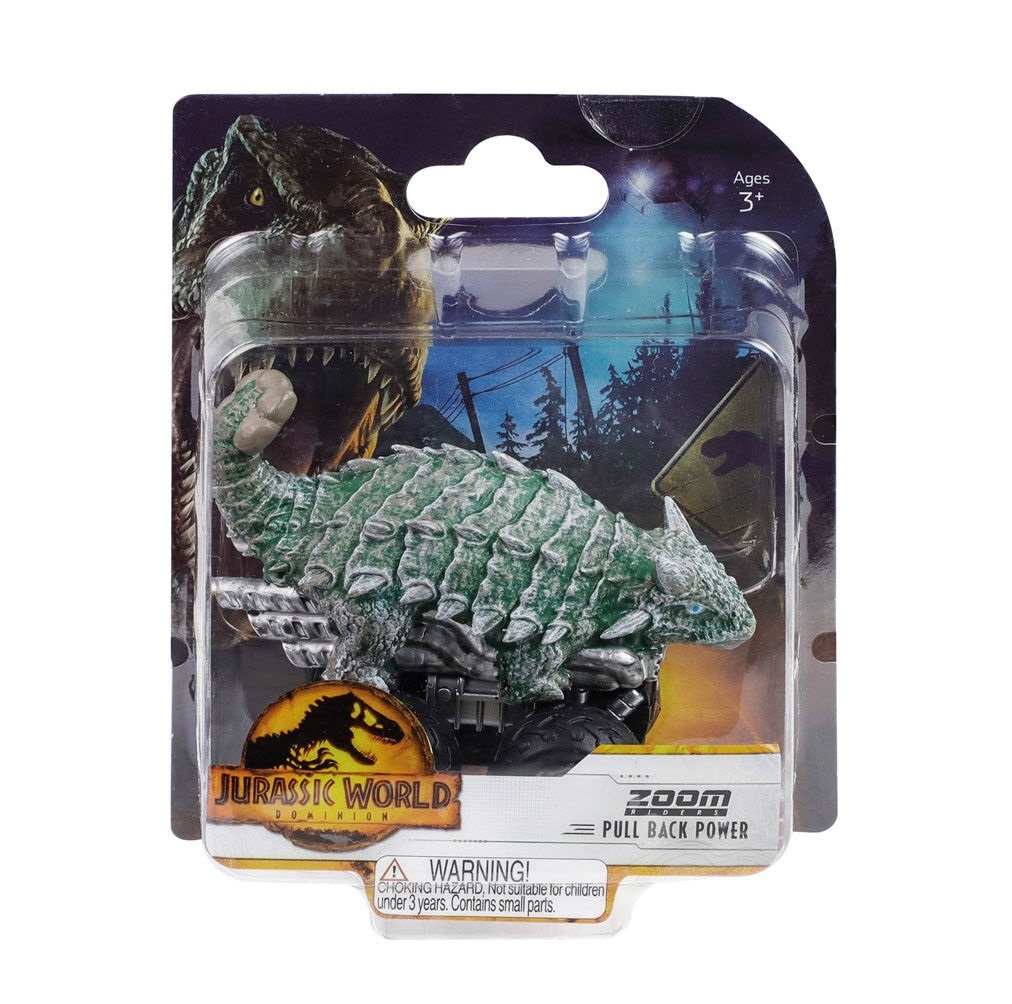 Masinuta cu figurina Jurassic Zoom Riders Dinovehicle - poza 2