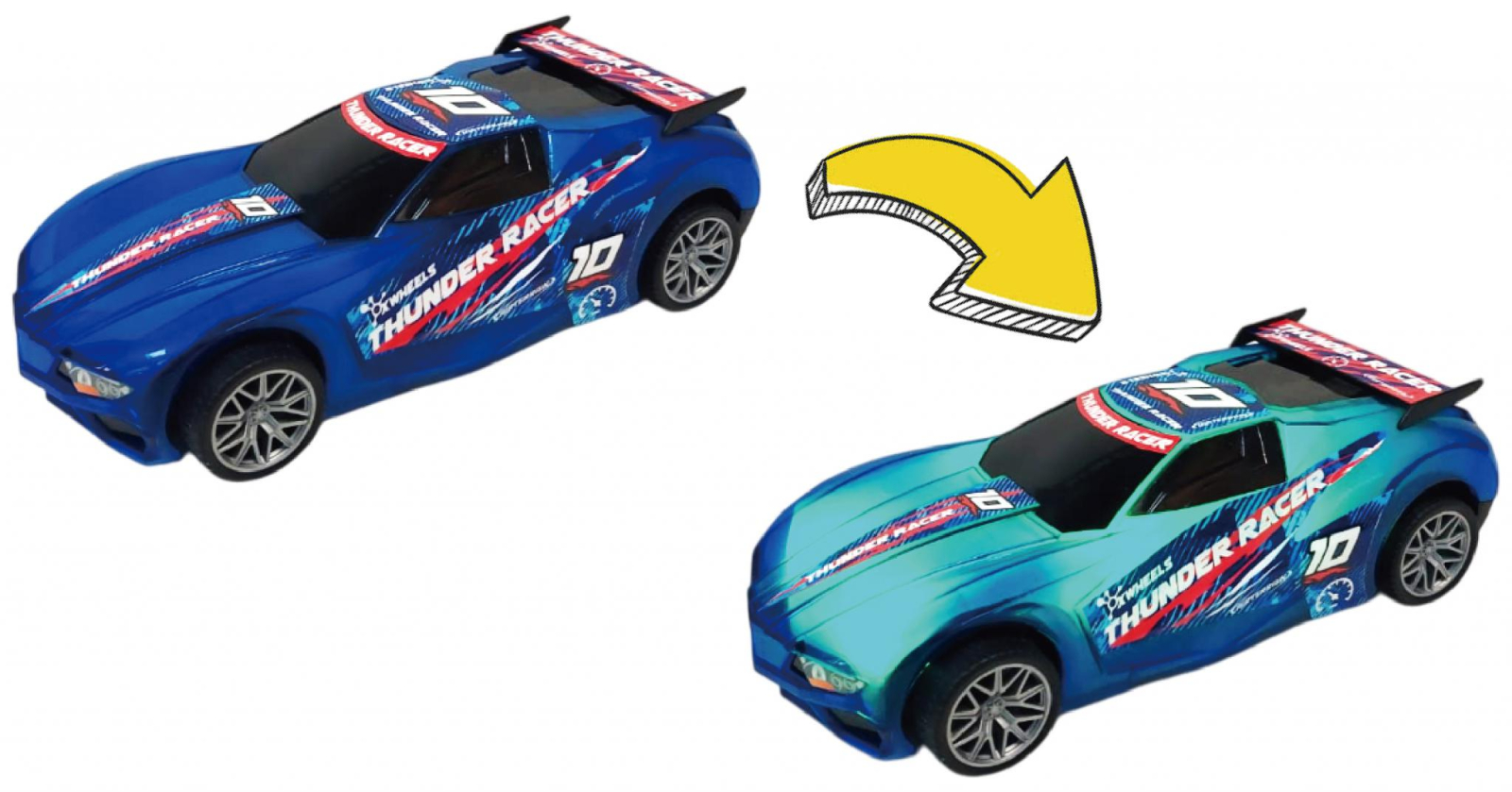 MASINUTA CU LUMINI, SUNETE SI SISTEM PULLBACK RACER, SCARA 1 24, ALBASTRU